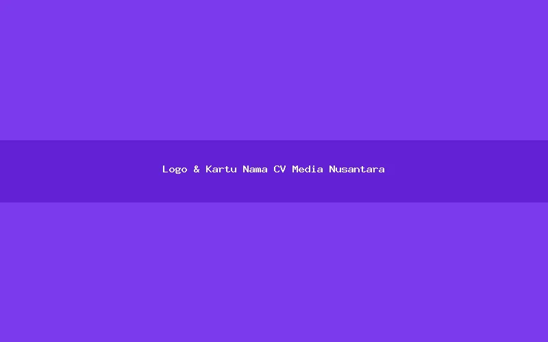 Logo & Kartu Nama CV Media Nusantara